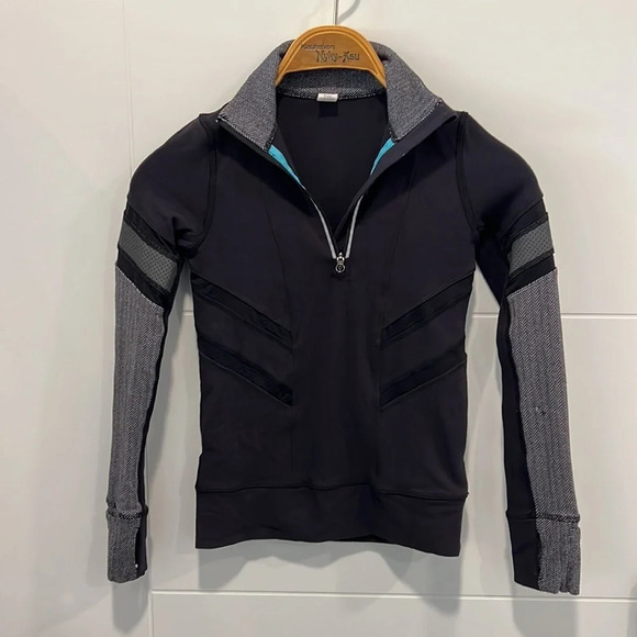 Lululemon  Ivivva 1/4 zip long sleeve shirt size 7 - Picture 2 of 11